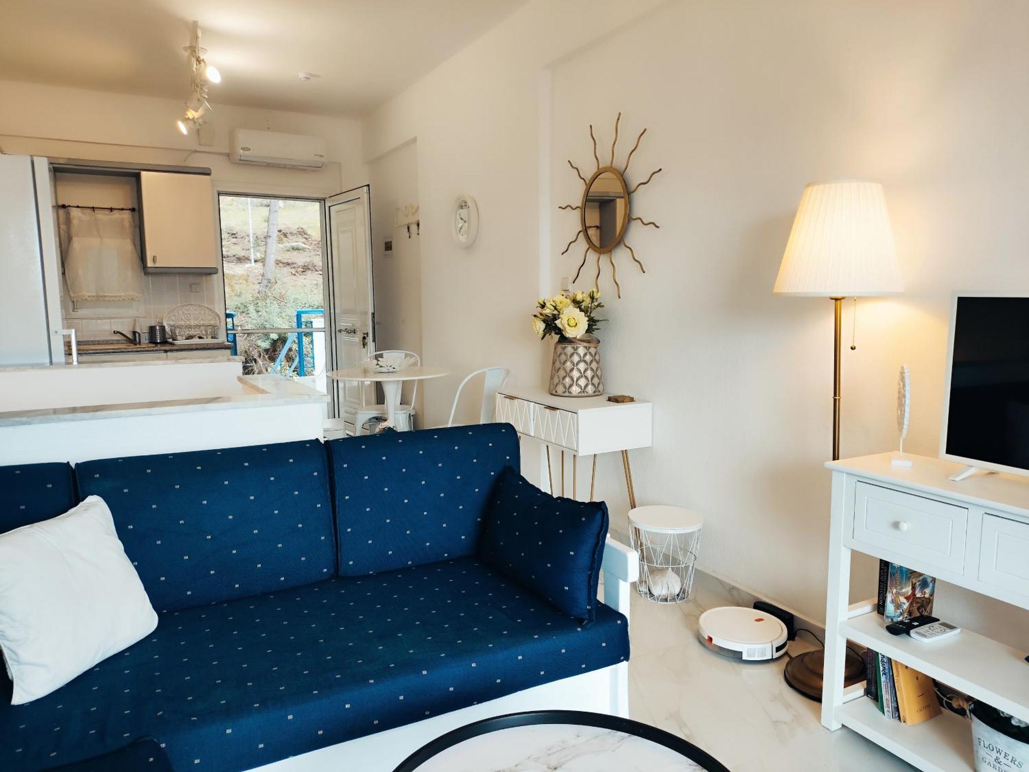 Siviri Sea & Forest-Cozy Apartment With Garden & Nature Views Bagian luar foto