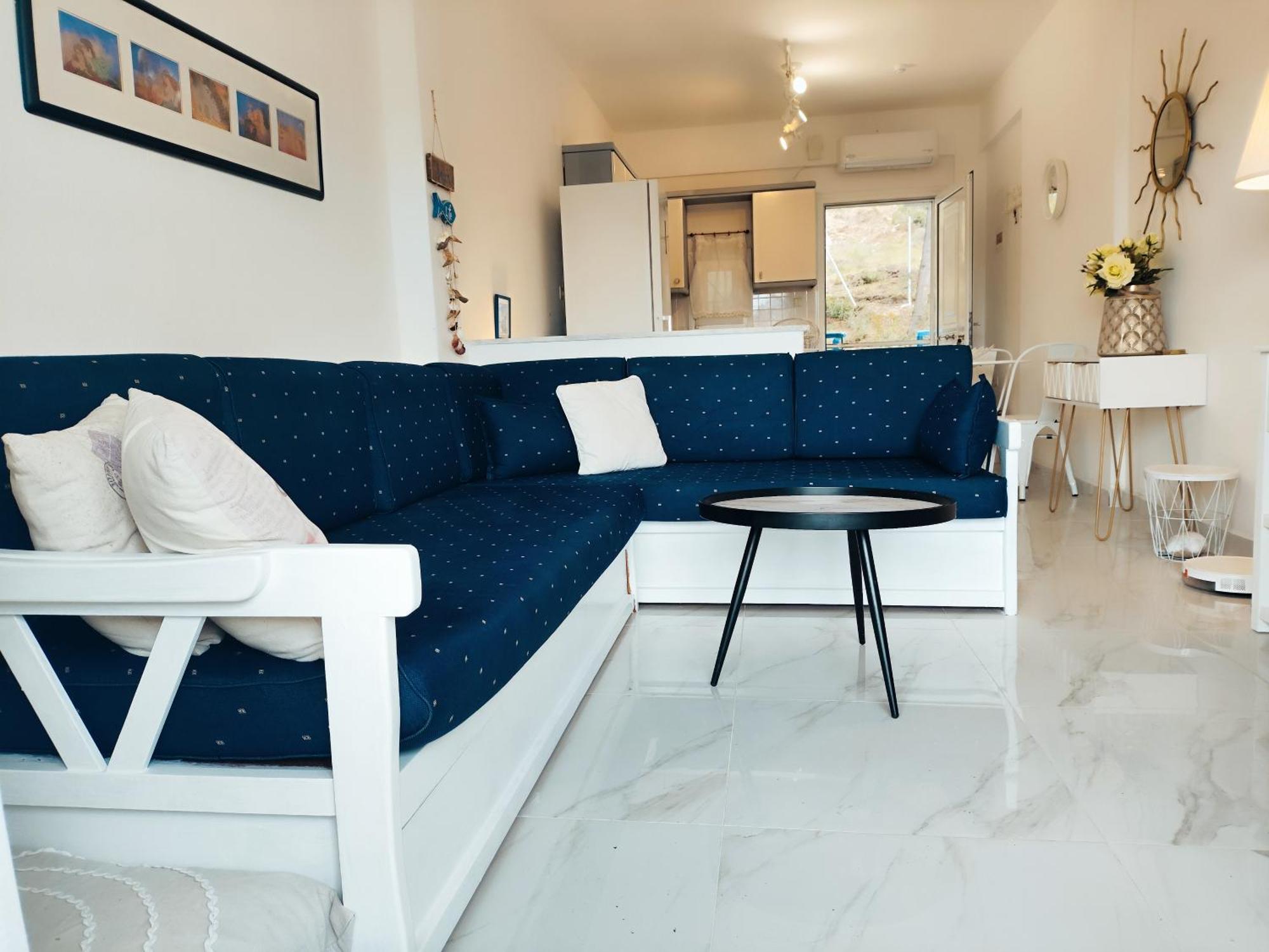 Siviri Sea & Forest-Cozy Apartment With Garden & Nature Views Bagian luar foto
